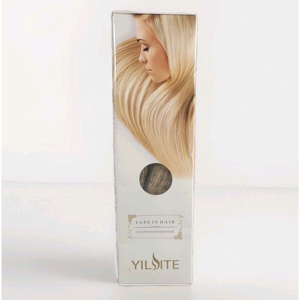 Yilite 16 inch 100% Premium Remy Human Hair Tape in #p18/613 20pcs - Sealed